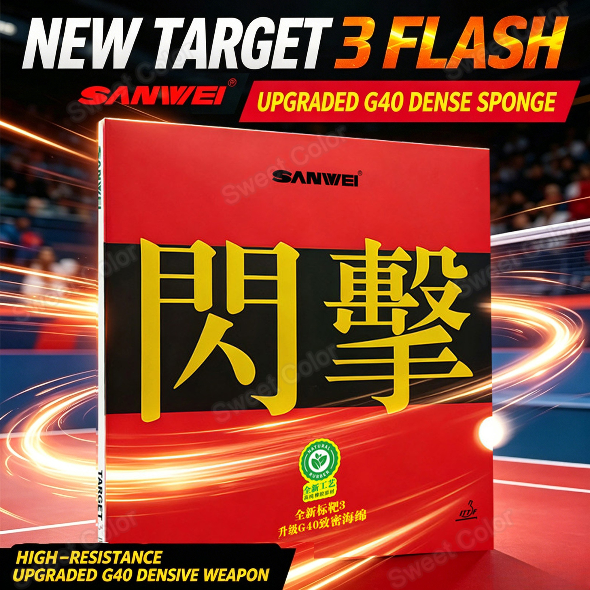 SANWEI TARGET 3 BLITZ PingPong - Table Tennis For Sale avis et prix